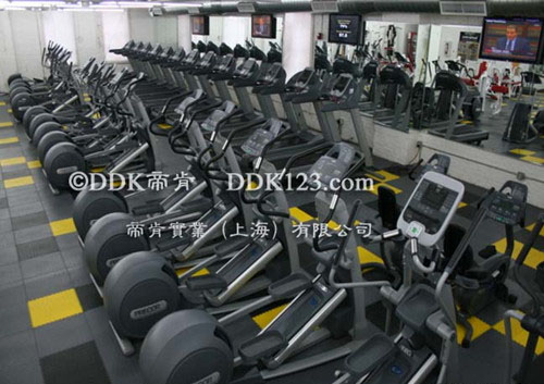 健身房运动地板,健身房塑胶运动地板,塑胶地板,健身房地板,DDK运动地板