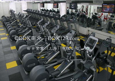 专业健身房PVC地胶垫,健身房运动地板,塑胶地板,健身房地板,DDK运动地板
